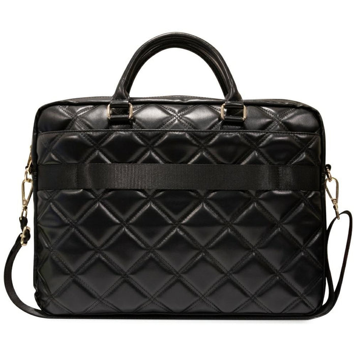 Guess 4G Quilted bag for a 16" laptop - black