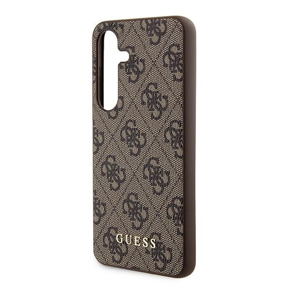 Guess 4G Metal Gold Logo case for Samsung Galaxy S24 - brown