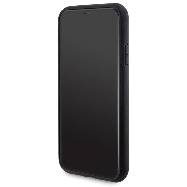 Guess 4G Metal Logo case set for iPhone 11 + 5000mAh MagSafe power bank - black