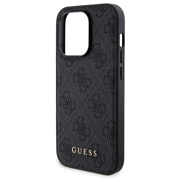 Guess 4G Metal Logo case set for iPhone 13 Pro + 5000mAh MagSafe power bank - black