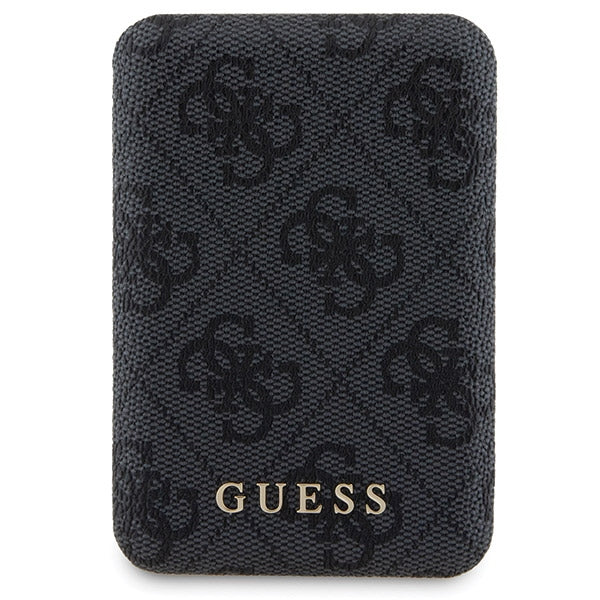 Guess 4G Metal Logo case set for iPhone 13 Pro + 5000mAh MagSafe power bank - black