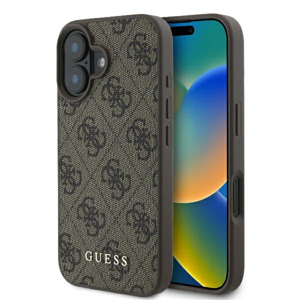 Guess 4G Classic iPhone 16 Plus Case - Brown