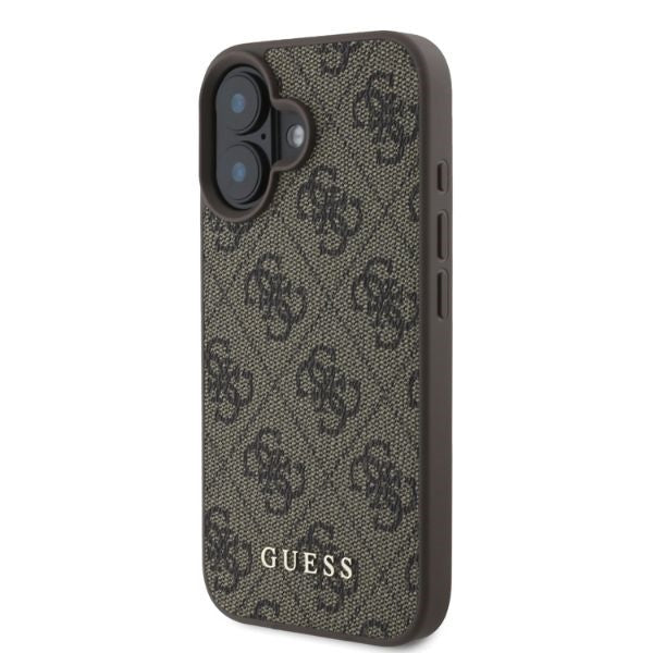 Guess 4G Classic iPhone 16 Case - Brown