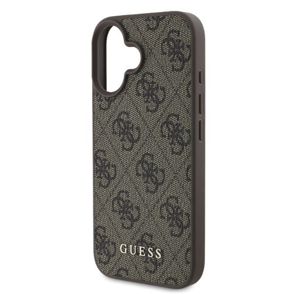 Guess 4G Classic iPhone 16 Case - Brown