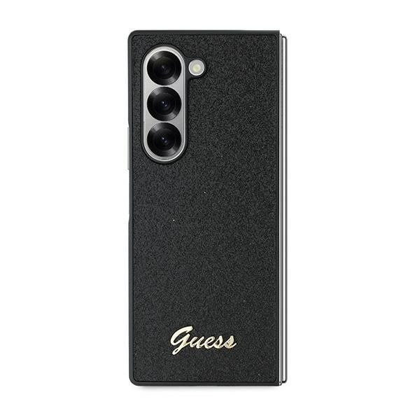 Guess 4G Glitter Script Case for Samsung Galaxy Z Fold 6 - Black