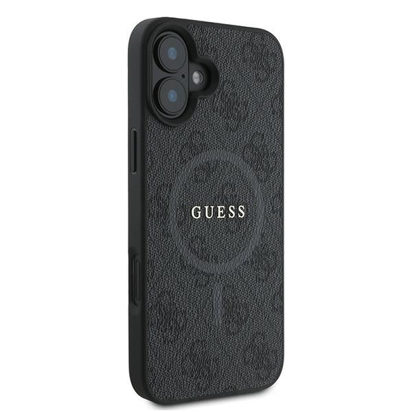 Guess 4G Ring Classic Logo MagSafe case for iPhone 16 Plus - black