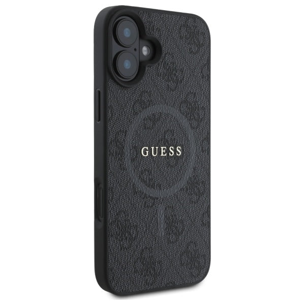 Guess 4G Ring Classic Logo MagSafe case for iPhone 16 - black
