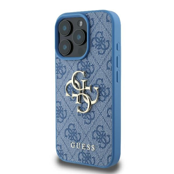 Guess 4G Big Logo Case for iPhone 16 Pro - Blue