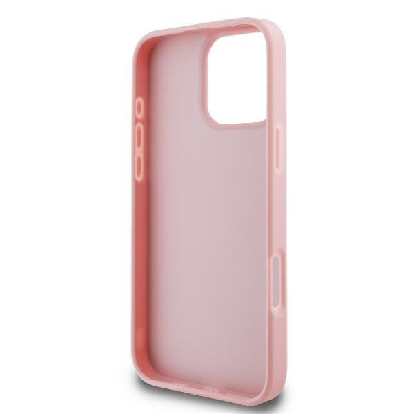Guess Fixed Glitter Big 4G Case for iPhone 16 Pro - Pink