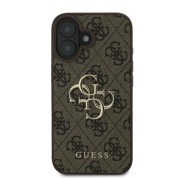 Guess 4G Big Logo Case for iPhone 16 Plus - Brown