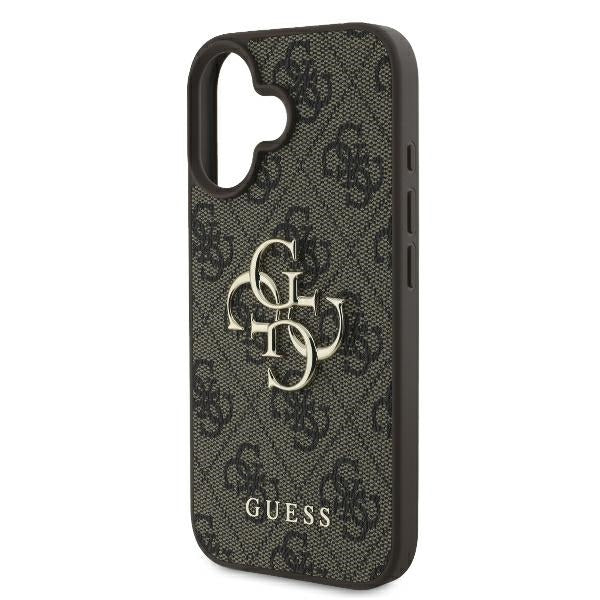 Guess 4G Big Logo Case for iPhone 16 - Brown