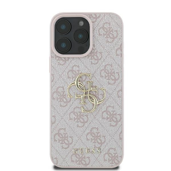 Guess 4G Big Logo Case for iPhone 16 Pro Max - Pink