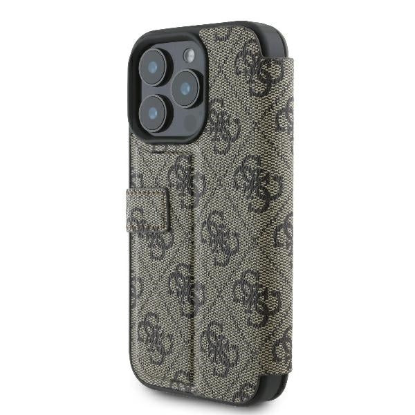 Guess 4G Metal Logo iPhone 16 Pro Max Case - Brown