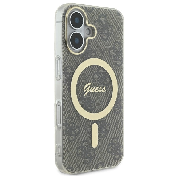 Guess IML 4G MagSafe Case for iPhone 16 Plus - Brown