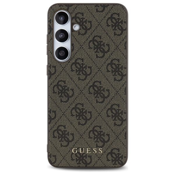 Guess GUHCS24FEG4GFBR S24 FE S721 brown/brown hardcase 4G Metal Gold Logo