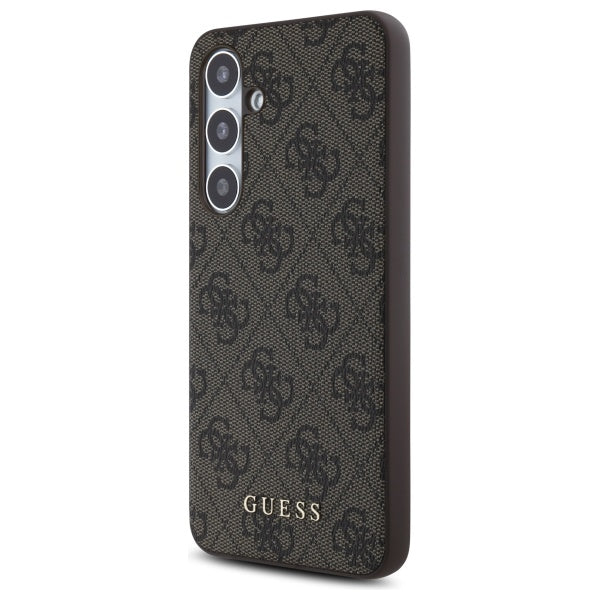 Guess GUHCS24FEG4GFBR S24 FE S721 brown/brown hardcase 4G Metal Gold Logo