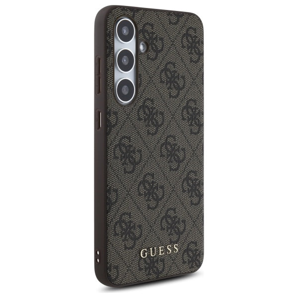 Guess GUHCS24FEG4GFBR S24 FE S721 brown/brown hardcase 4G Metal Gold Logo