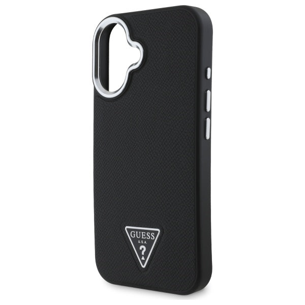 Guess GUHMP16MPGTSPSK iPhone 16 Plus 6.7" black/black hardcase Grained Triangle MagSafe