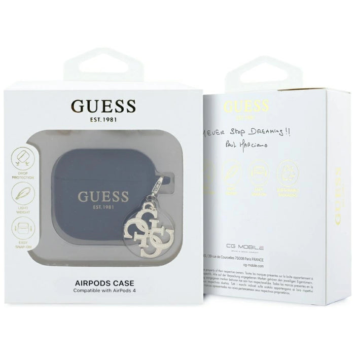 Guess 4G Charm Case for AirPods 4 - Black