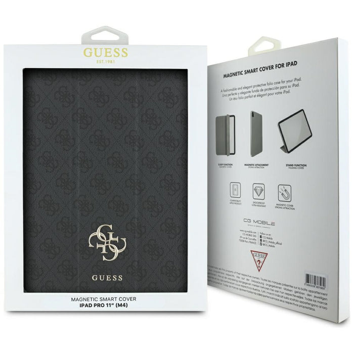 Guess GUFC11PM24PS4SGK iPad Pro 11" 2024 black/black Magnetic 4G Big Logo