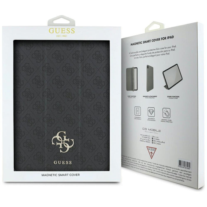 Guess GUFC13RM24PS4SGK iPad Air 13" 2024 black/black Magnetic 4G Big Logo