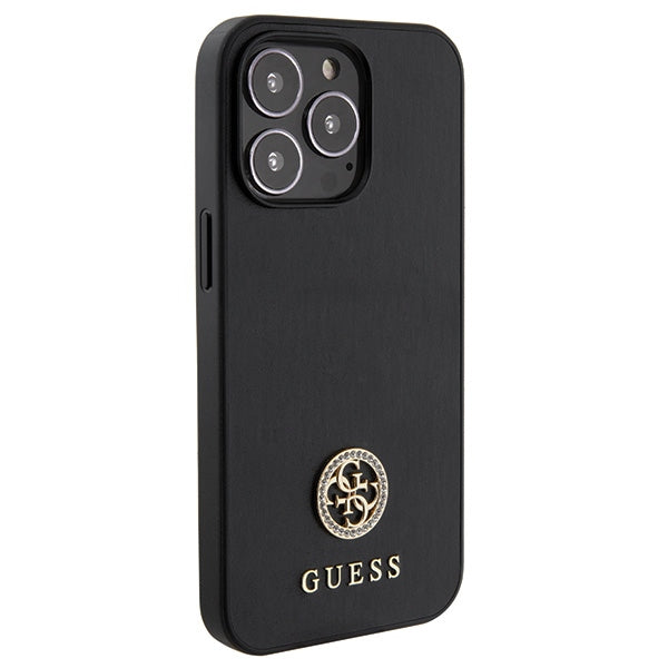 Guess GUHCP13XPS4DGPK iPhone 13 Pro Max 6.7" black/black hardcase Strass Metal Logo