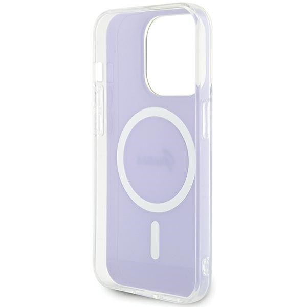 Guess GUHMP15XHITSU iPhone 15 Pro Max 6.7" purple/purple hardcase IML Iridescent MagSafe