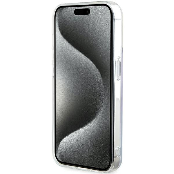 Guess GUHMP15XHITSU iPhone 15 Pro Max 6.7" purple/purple hardcase IML Iridescent MagSafe