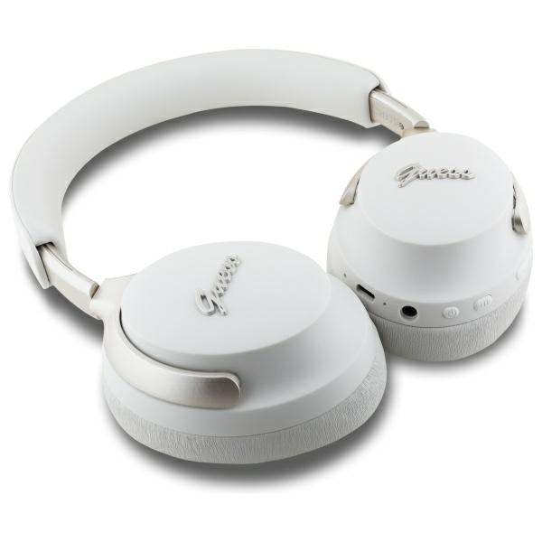 Guess Bluetooth ANC Headphones GUBHC22PSFCSME Beige/Beige Metal Script Logo