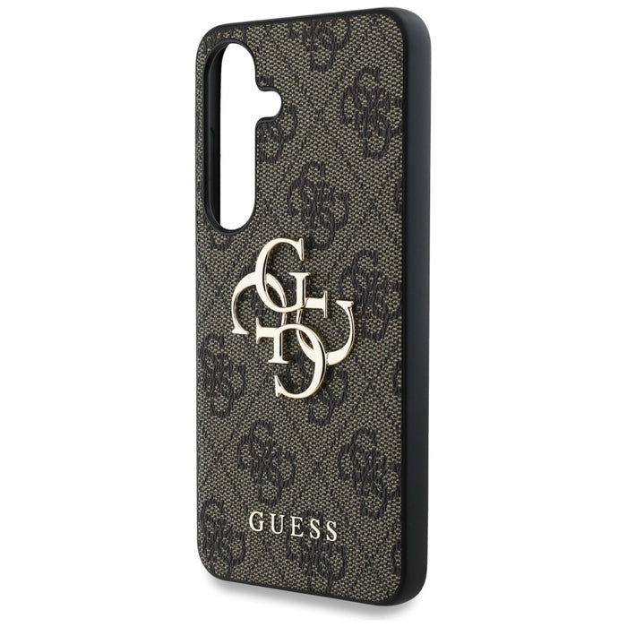 Guess Big 4G Logo Classic Logo Case for Samsung Galaxy S25 Brown