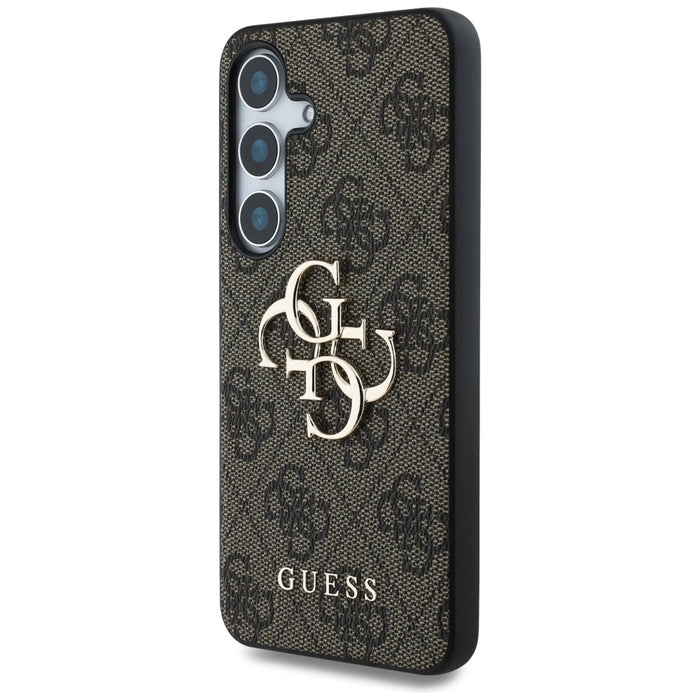 Guess Big 4G Logo Classic Logo Case for Samsung Galaxy S25 Plus Brown