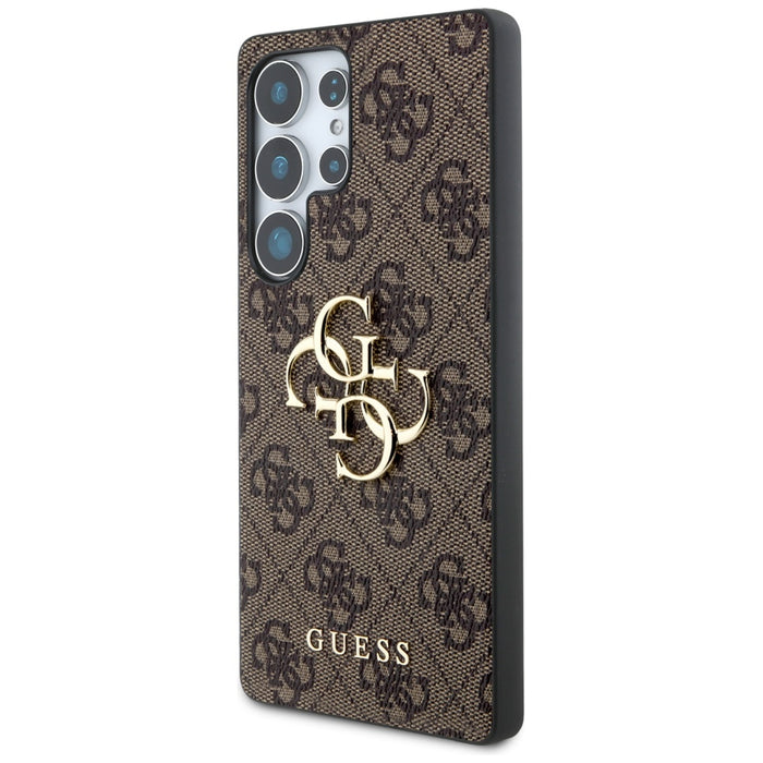 Guess Big 4G Logo Classic Logo Case for Samsung Galaxy S25 Ultra Brown