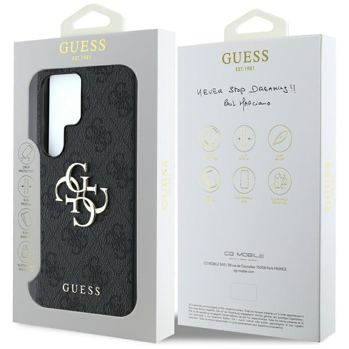 Guess Big 4G Logo Classic Logo Case for Samsung Galaxy S25 Ultra Black