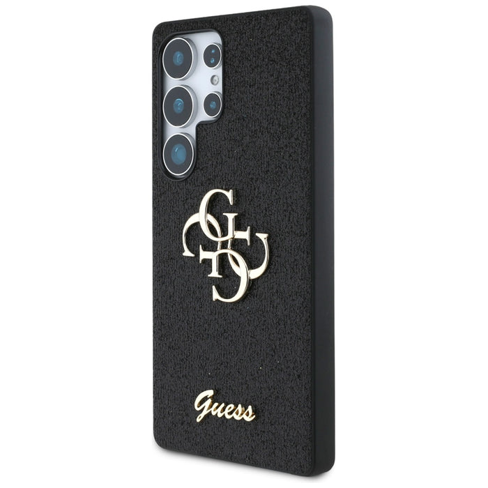 Guess Fixed Glitter Big 4G Metal Logo case for Samsung Galaxy S25 Ultra black