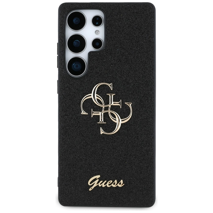 Guess Fixed Glitter Big 4G Metal Logo case for Samsung Galaxy S25 Ultra black