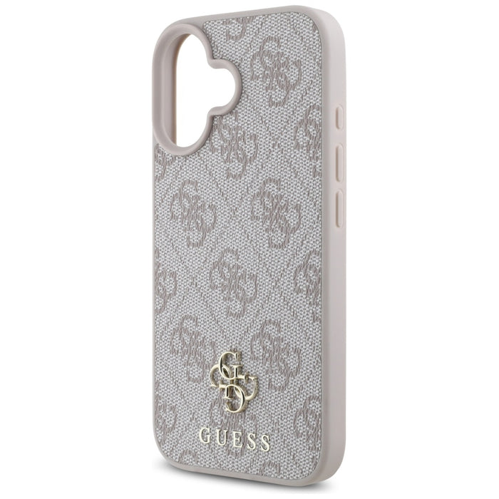 Guess HC PU 4G Small 4G and Classic iPhone 16 MagSafe Case - Pink
