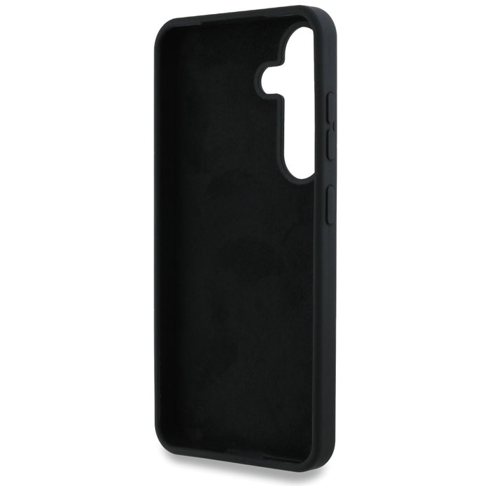 Guess Silicone Big 4G Logo Bottom Script case for Samsung Galaxy S25 - black