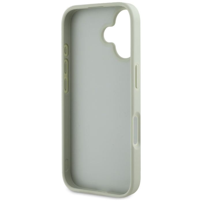 Guess Grained Big 4G Logo Small Classic Logo case for iPhone 16 - green