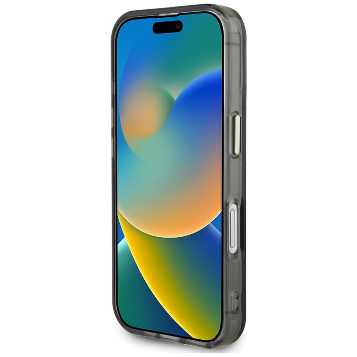 Guess IML Metal Mountain Logo MagSafe case for iPhone 16 - black