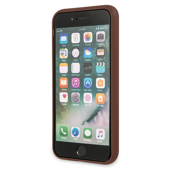 Guess 4G Stripe Collection case for iPhone 7 / 8 / SE 2020 / SE 2022 - brown
