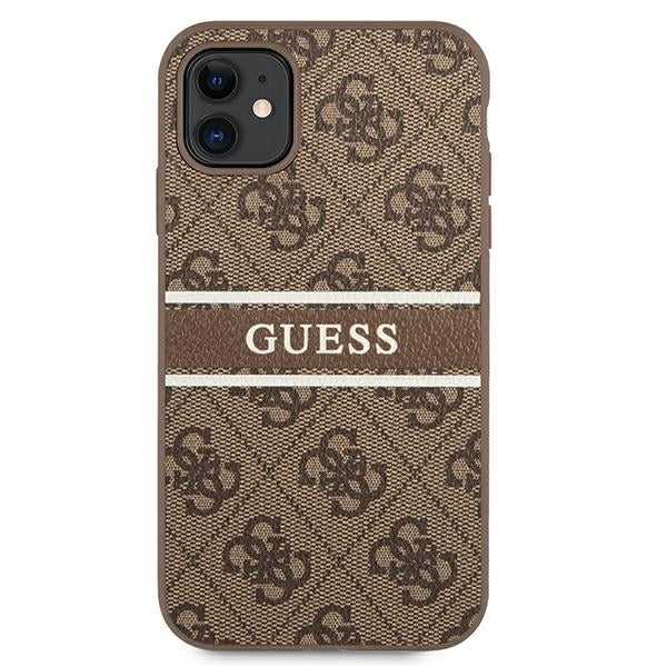 Guess 4G Stripe case for iPhone 11 / Xr 6.1" - brown