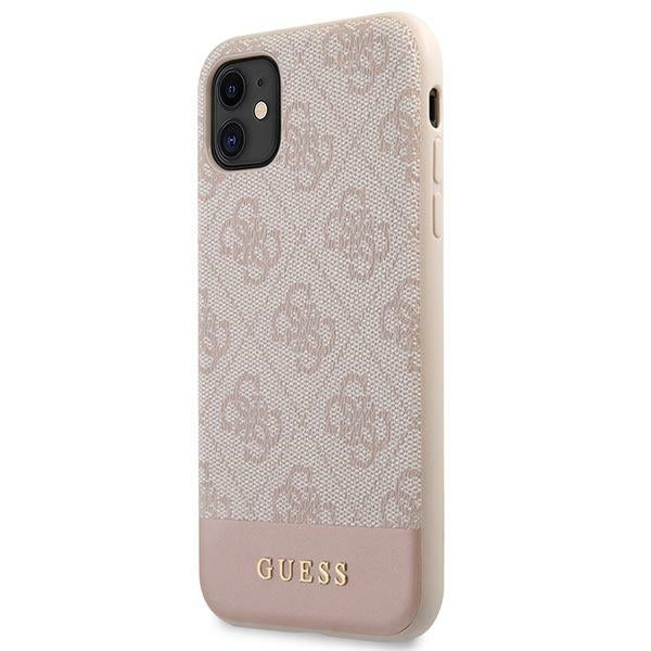 Guess 4G Stripe Collection Case for iPhone 11 / Xr 6.1" - Pink