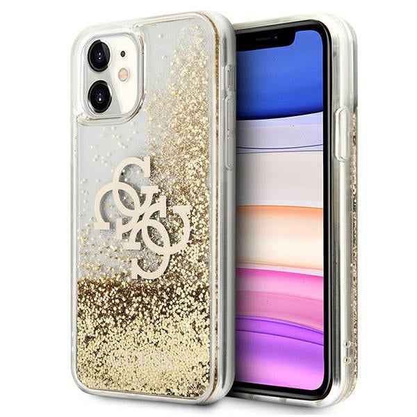 Guess 4G Big Liquid Glitter case for iPhone 11 6.1" / Xr - gold