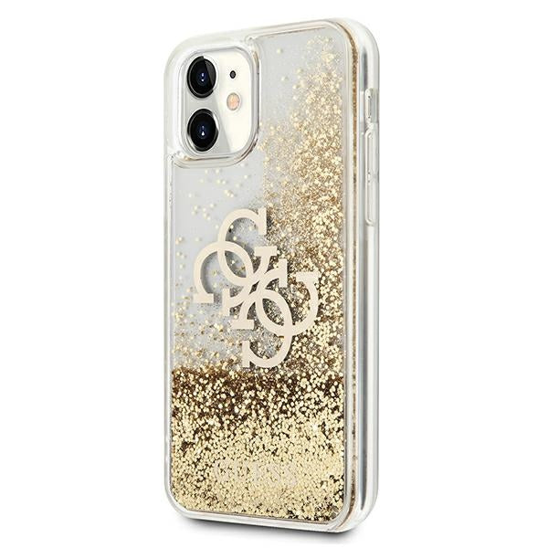 Guess 4G Big Liquid Glitter case for iPhone 11 6.1" / Xr - gold