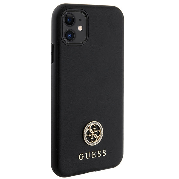 Guess Strass Metal Logo iPhone 11 / Xr 6.1" Case - Black