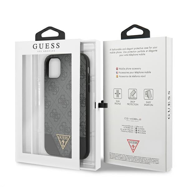 Guess 4G Triangle Collection case for iPhone 11 6.1" / Xr - gray