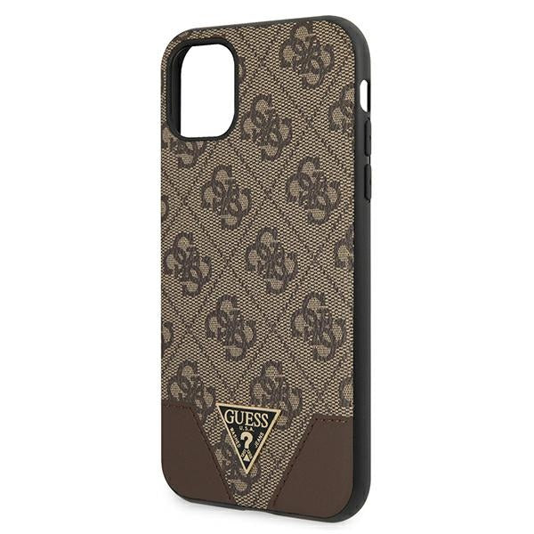 Guess 4G Triangle Collection case for iPhone 11 6.1" / Xr 6.1" - brown
