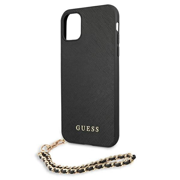 Guess Saffiano Chain case for iPhone 11 6.1" / Xr - black