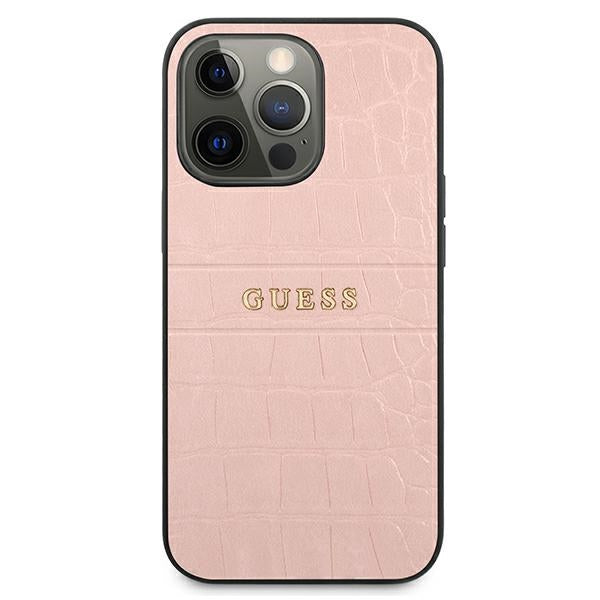 Guess Croco Strap Collection iPhone 13 Pro / 13 6.1" Case - Pink
