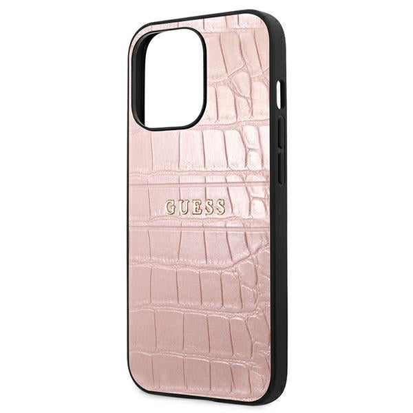 Guess Croco Strap Collection iPhone 13 Pro / 13 6.1" Case - Pink